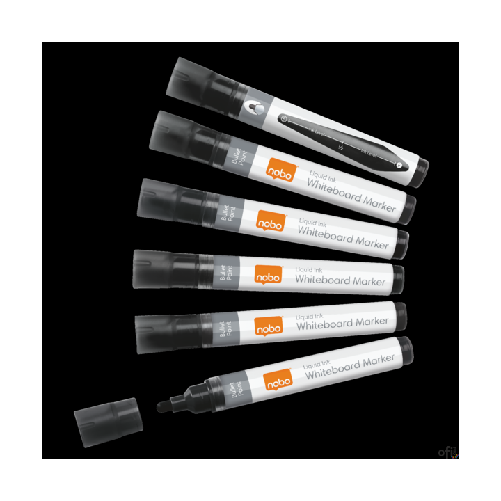 Markery Liquid Ink, czarne, 10 szt 1915377