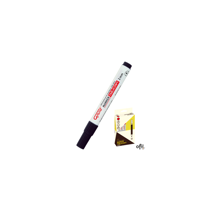 Marker tablicowy GR-003 okrągła końcówka czarny GRAND 160-1308