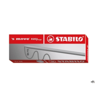 Wkłady grafitowe do ołówka STABILO s move easy ergo, typu HB o średnicy 3,15 mm. Pudełko zawierające 6 wkładów.