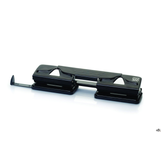 Metalowy mechanizm, metalowa obudowa_posiada ogranicznik formatu: A4/A5/A6/888_dziurkuje do 12 kartek_na 4 dziurki_średnica dziu