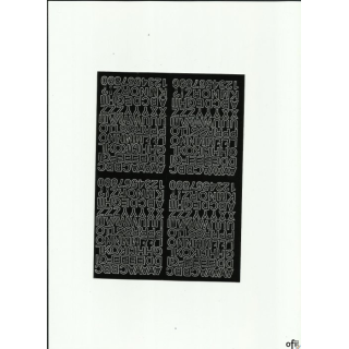 LITERY samop.0.7cm(8) czarne ARTDRUK SALE