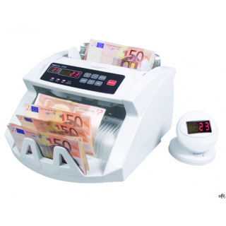 Potrójny system wykrywania fałszerstw - lampa UV, czujnik znaków magnetycznych oraz port podczerwieni_liczy banknoty z prędkości