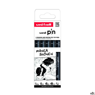 Cienkopis PIN 200, ZESTAW 5 SZT_MANGA_SHONEN