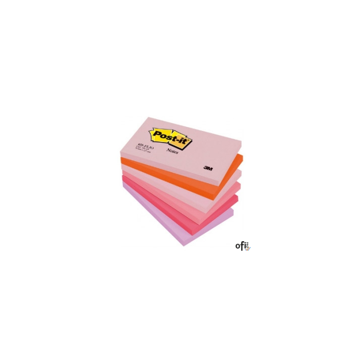 Blocz.127x76 p.RADOSNA 655FLJO 6szt.POST-IT 3M FT510283466