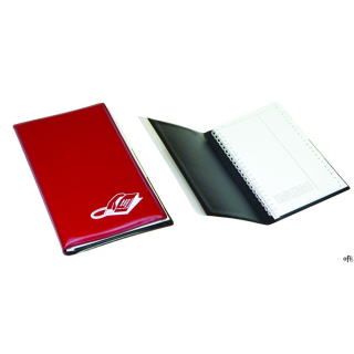 Sztywna okładka wykonana z PVC_kartki notesu: papier offestowy o gramaturze 150g/m__1371001:_gładka, kolorowa okładka z czarnym 