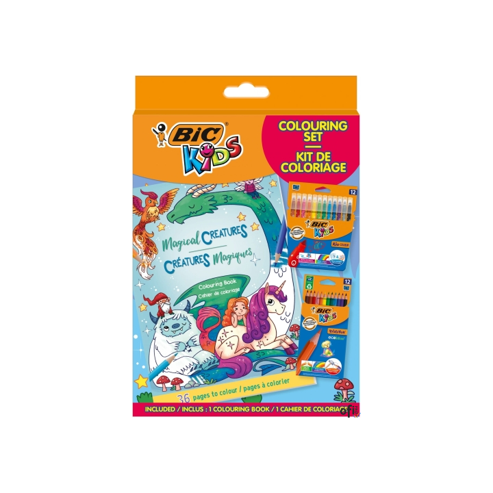Zestaw z kolorowanką BIC Kids Igloo Colouring Set CFP+CP 511041
