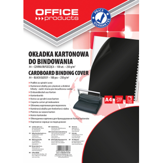 okładki do bindowania wykonane ze sztywnego kartonu_błyszczące_gramatura: 250gsm_format: A4_100 sztuk w j.s._kolor: czarny