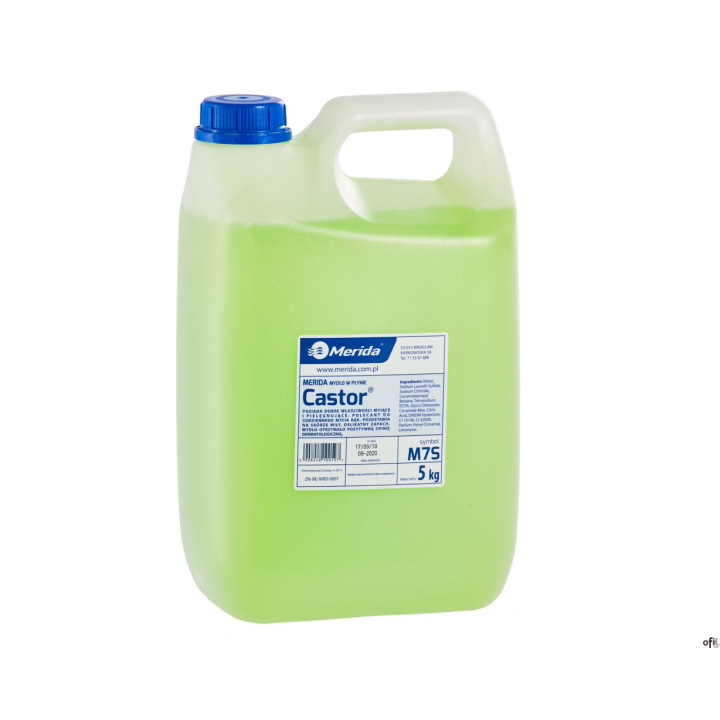 Mydło w płynie MERIDA CASTOR seledynowe 5L 5kg M7S/MKK103