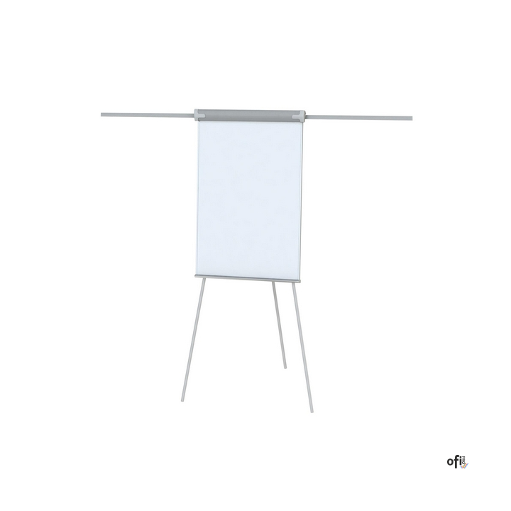Flipchart na trójnogu MemoBe Aqua. Flipchart z powierzchnią o właściwościach suchościeralnych i magnetycznych z 2 metalowymi ram