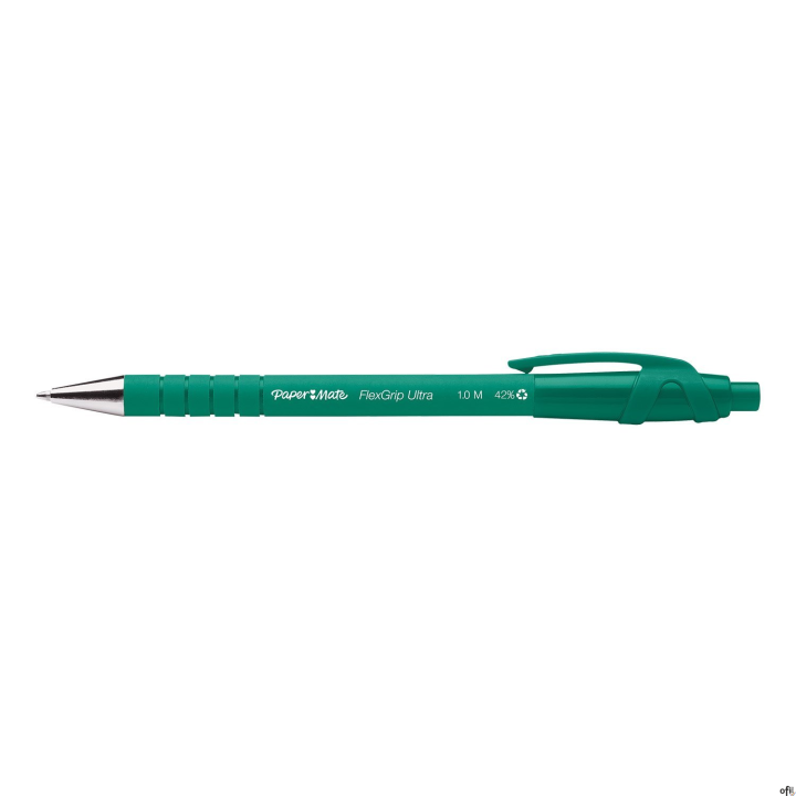Długopis automatyczny FlexGrip Ultra, zielony, S0190453, Paper Mate