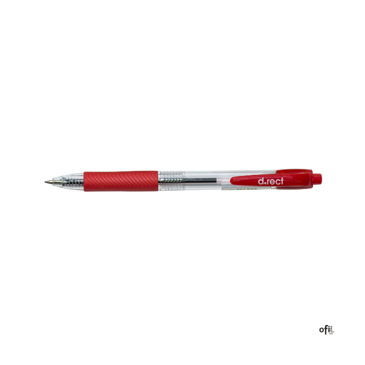 Długopis automatyczny D.RECT 294A czerwony 101322 LEVIATAN