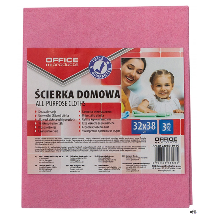 trwała ścierka do użytku na sucho i na mokro_bardzo chłonna i miękka z łatwością zbiera brud, który bez wysiłku wyciśniesz z wod