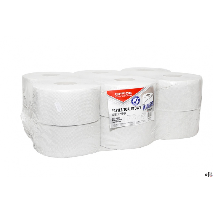 papier toaletowy JUMBO makulaturowy_papier 1 warstwowy (1x32g/m2)_średnica rolki: 180-190 mm_długość rolki: 120 mb_opakowanie: 1