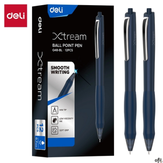 Długopis automatyczny 0,7 mm, seria Xtream Q48, niebieski, EQ48_BL, Deli