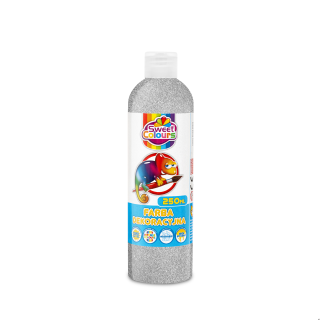 Farby dekoracyjne brokatowe 250ml srebrna Sweet Colours 00768 OTOCKI