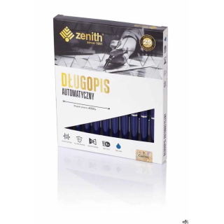 Długopis automatyczny Zenith 7 - box 20 sztuk, granatowy, classic, 0.8mm, 40710020
