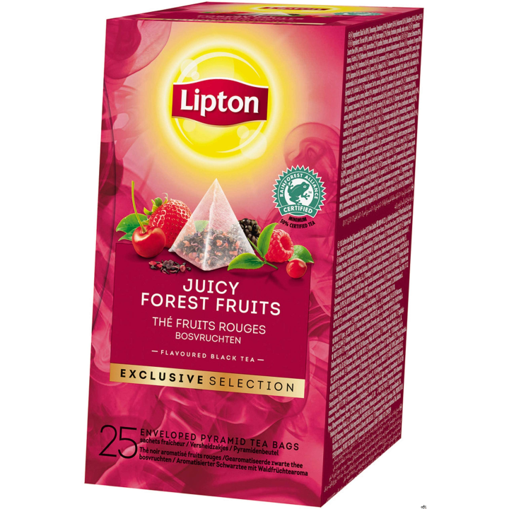 Herbata LIPTON PIRAMID FOREST FRUIT owoce leśne Exclusive Selection 25 kopert