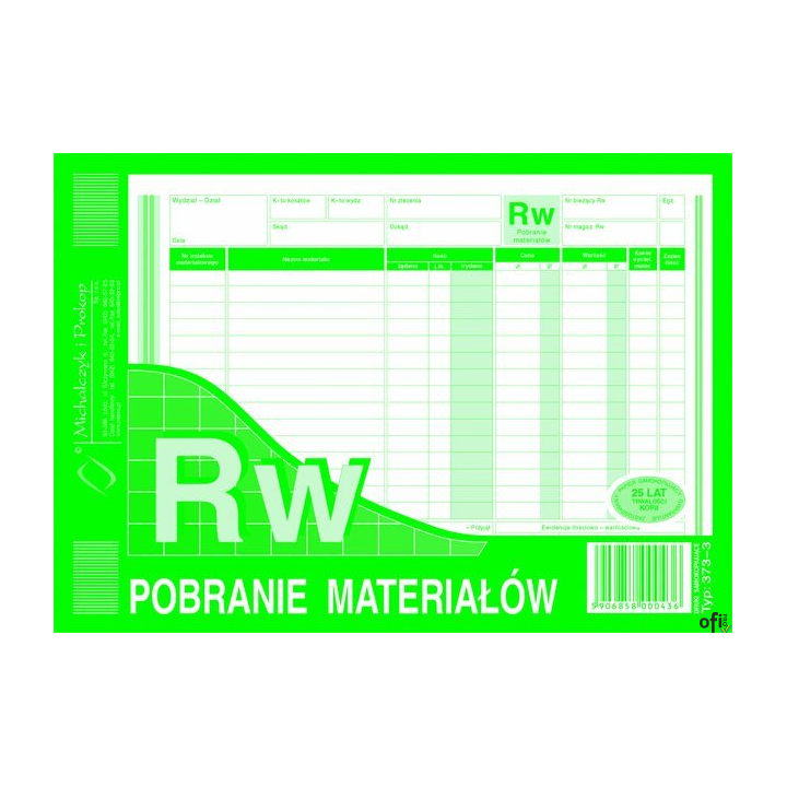 373-3 RW pobranie materiałów MICHALCZYK&PROKOP A5 80 kartek