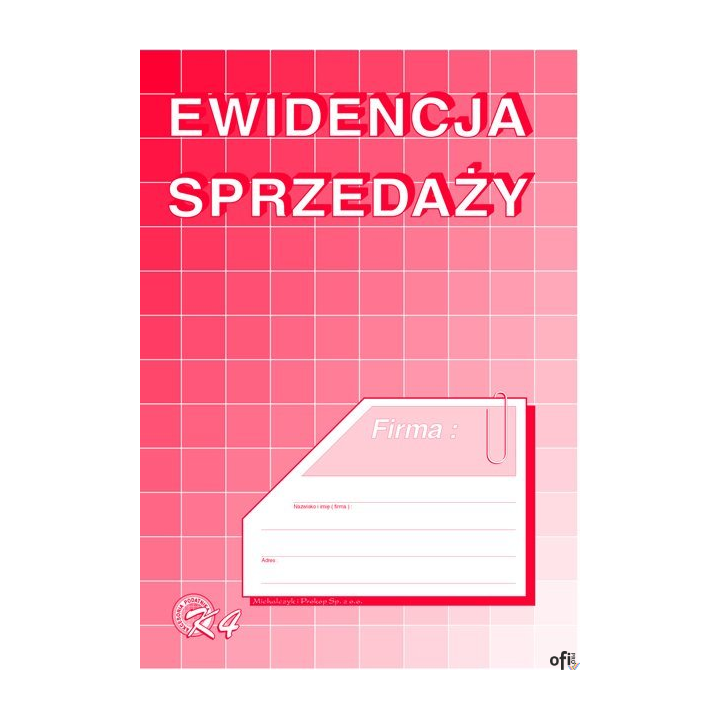 K-04 Ewidencja sprzedaży (pion) A5 MICHALCZYK&PROKOP