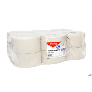 papier toaletowy JUMBO makulaturowy_papier 1 warstwowy (1x32g/m2)_średnica rolki: 180-190 mm_długość rolki: 120 mb_opakowanie: 1