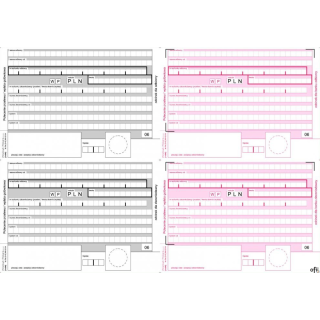F-112-3 Polecenie przelewu (4-odc) A4 500k 1=500szt MICHALCZYK I PROKOP