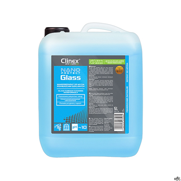 CLINEX Preparat Nano Protect Glass, do mycia szyb, 5l