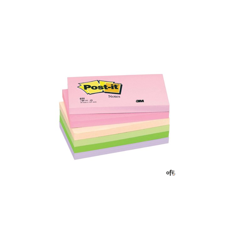 Bloczek 76*127 pal.KWIATOWA 655FL (12) POST-IT 3M