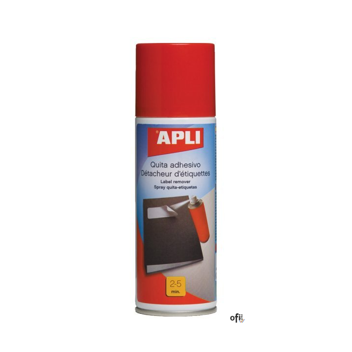 Spray dousuwania etykiet Apli- niezastąpiony spray w każdym biurze - pomaga bez problemu usunąć naklejone etykiety z powierzchni