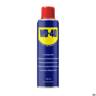 WD-40 chroni metal przed rdzą i korozją, wnika pomiędzy unieruchomione części, powoduje wypieranie wilgoci i zapewnia smarowanie