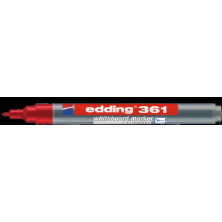 Marker EDDING 1mm do tablic okrągła końcówka czerwony 361/002/CZ