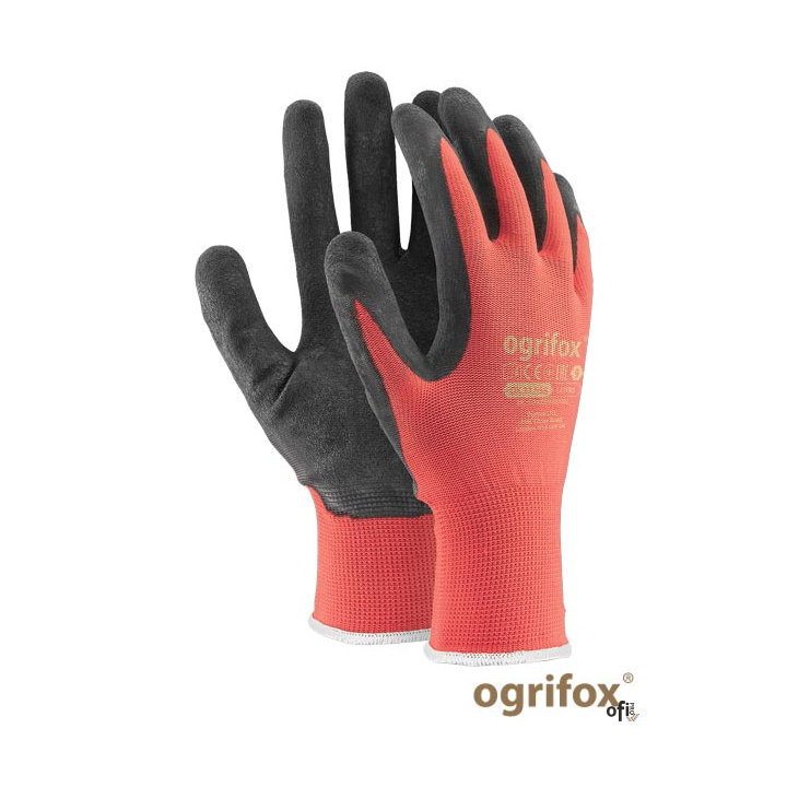 Rękawice powlekane nylonowo-lateksowe L - 9 OGRIFOX OX-LATEKS CB 9