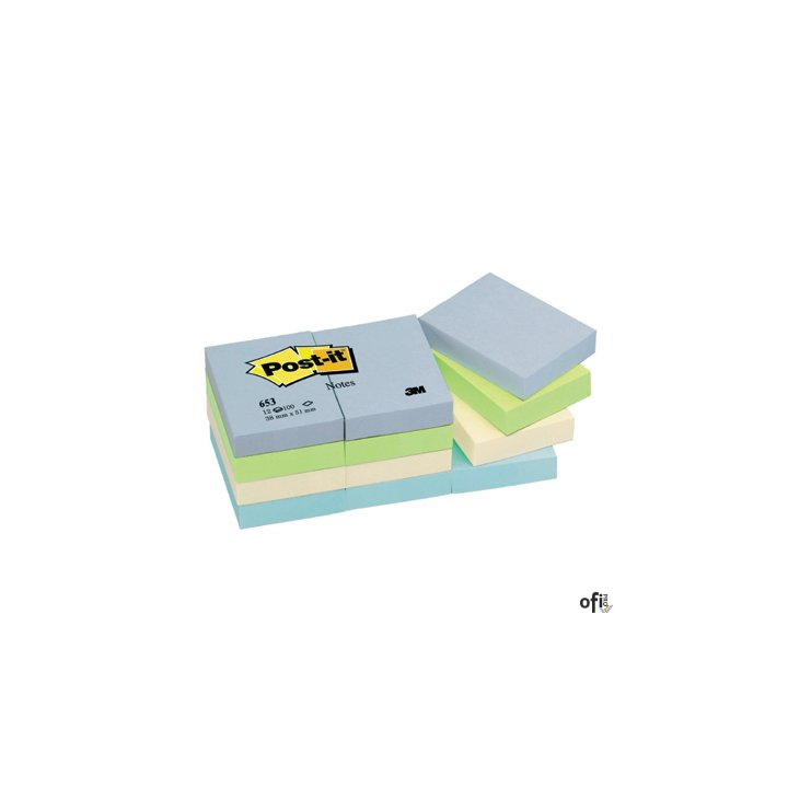 Bloczek 38x51 pal.MINERAL 653ML (12) POST-IT 3M