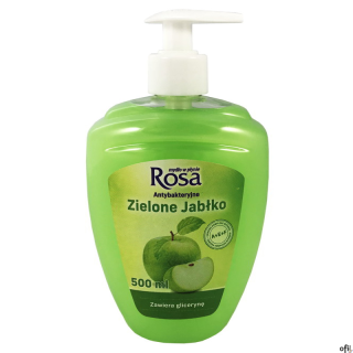 ROSA Mydło w płynie antybakteryjne z dozownikiem 500ml Zielone Jabłko