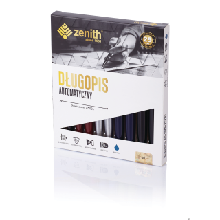 Długopis automatyczny Zenith 60 - box 20 sztuk, mix kolorów, 46010000