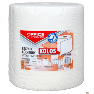 ręczniki kuchenne w rolce Kolos_100% celuloza_papier 2 warstwowy_wysokość rolki: 210 mm_średnica rolki: 205 mm_długość rolki: 10