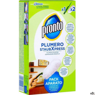 Pronto Duster szczotka do kurzu + 2 wkładyZnaleźliśmy wygodny i skuteczny sposób zbierania i zatrzymywania kurzu. Przed Tobą Pro