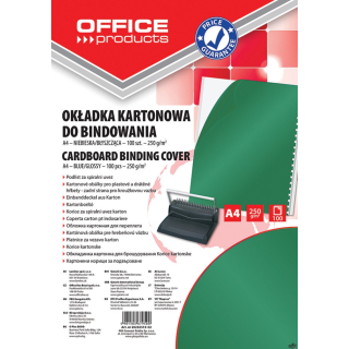 okładki do bindowania wykonane ze sztywnego kartonu_błyszczące_gramatura: 250gsm_format: A4_100 sztuk w j.s._kolor: zielony