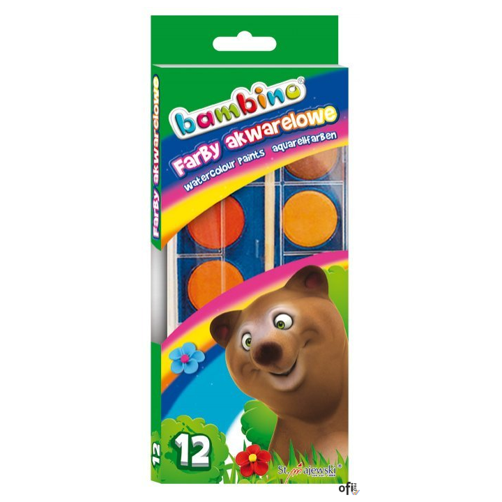 Farby akwarelki 12kol.STANDARD *1857 MAJEWSKI