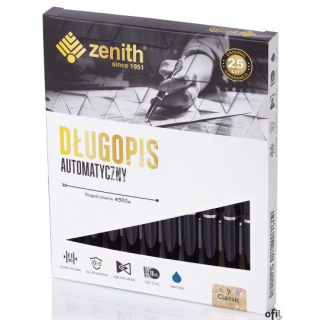 Długopis automatyczny Zenith 7 - box 20 sztuk, czarny, classic, 0.8mm, 40710010