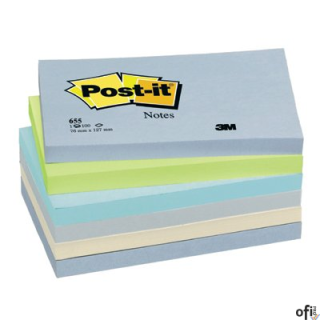 Bloczek 76x127 pal.MINERAL 655ML (6) POST-IT 3M