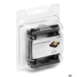 Taśma barwiąca kolorowa i 100 standardowych kart plastikowych DURACARD Printing set 891300 DURABLE