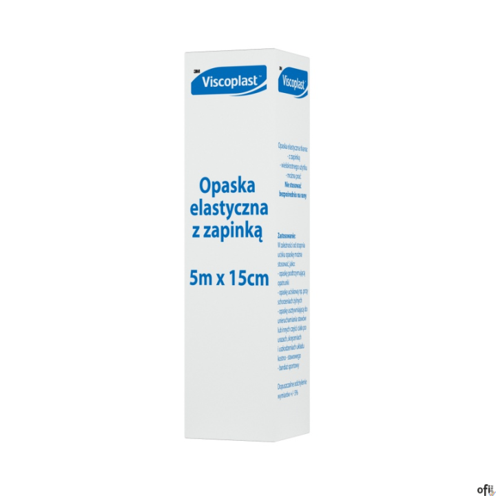 Opaska elastyczna tkana z zapinką.Wielokrotnego użytku.Można prać.W zależności od stopnia ucisku opaskę można stosować jako:- op