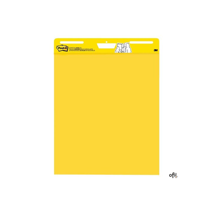 Blok samoprzylepny na _ipchart, żółty do kluczowych wniosków, 25 kartek 3M-76308929602 Post-it