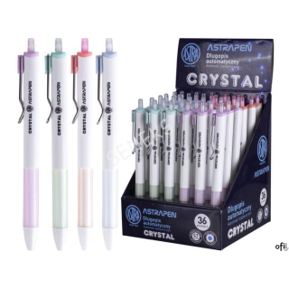 Długopis automatyczny Astra Pen Crystal white 201120004