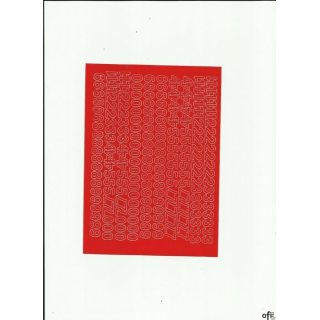 CYFRY samop. 1cm (8) białe ARTDRUK SALE