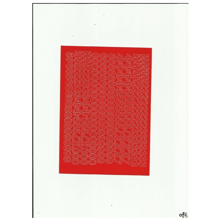 CYFRY samop. 1cm (8) białe ARTDRUK SALE