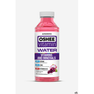 Napój OSHEE Vitamin Water witaminy i minerały o smaku czerwonych winogron 555 ml