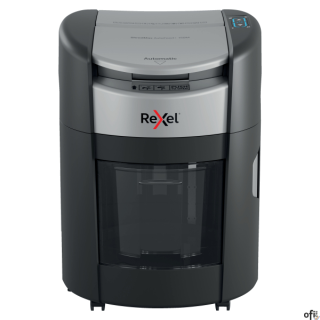 Rexel ShredMax AutoFeed+ 150M P5 to w pełni automatyczna niszczarka zaprojektowana z myślą o bezpiecznym i wydajnym niszczeniu d