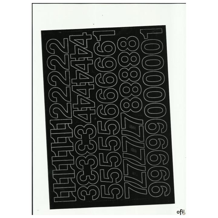 CYFRY_ samop. 3cm (8) zielone ARTDRUK