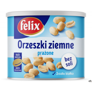 Orzeszki ziemne prażone bez soli FELIX 140g puszka